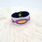 Preview: Armband Hologramm blau/neon, 21cm lang